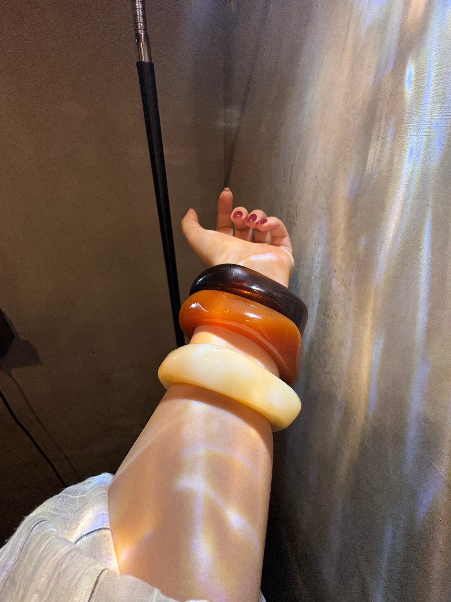 Sunset Glow Pack โ Resin Bangles Trio