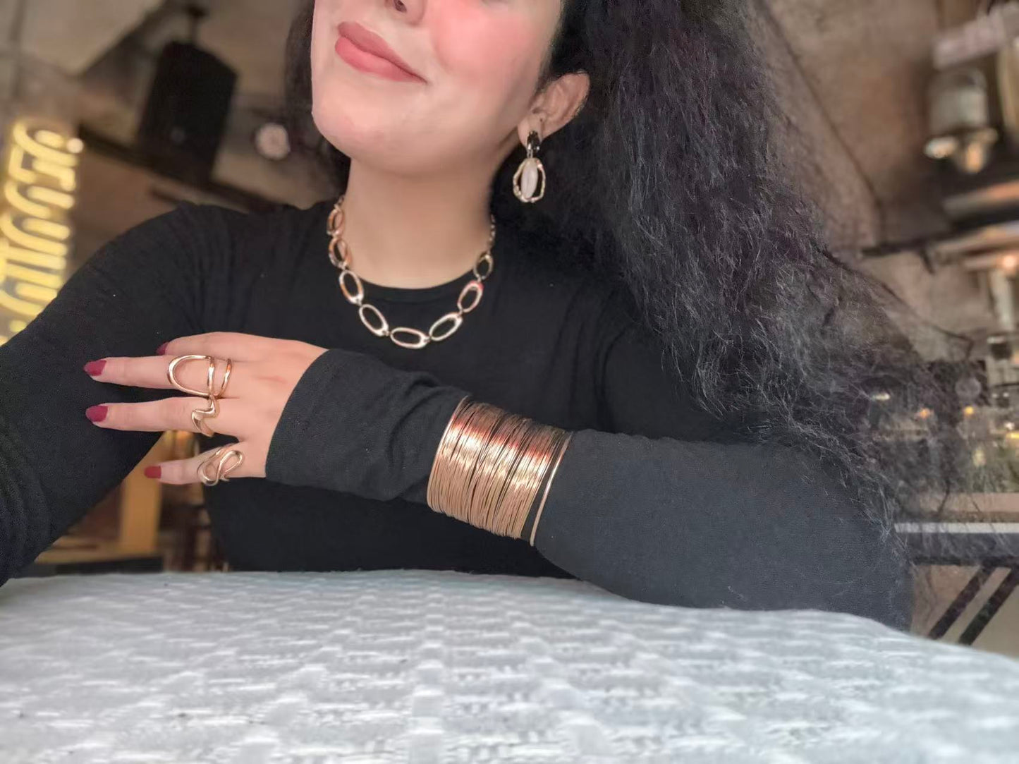 Bold Chain Link Luxe – Gold-Plated Necklace