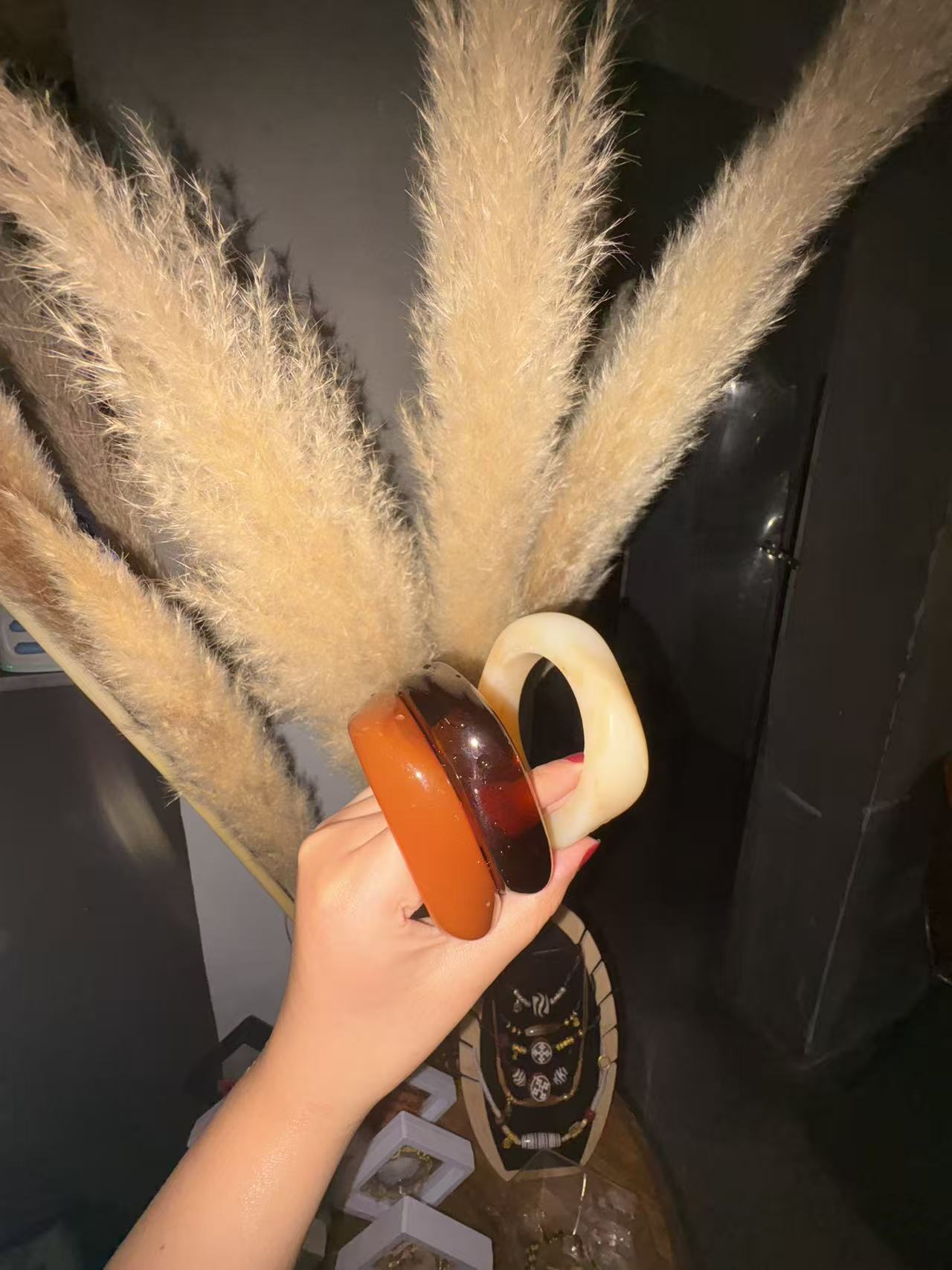 Sunset Glow Pack – Resin Bangles Trio