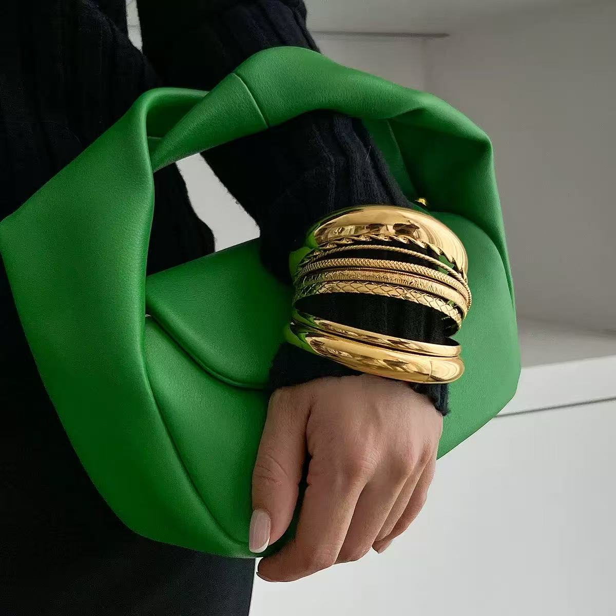 Golden Bangle Set – 8-Piece Textured Elegance