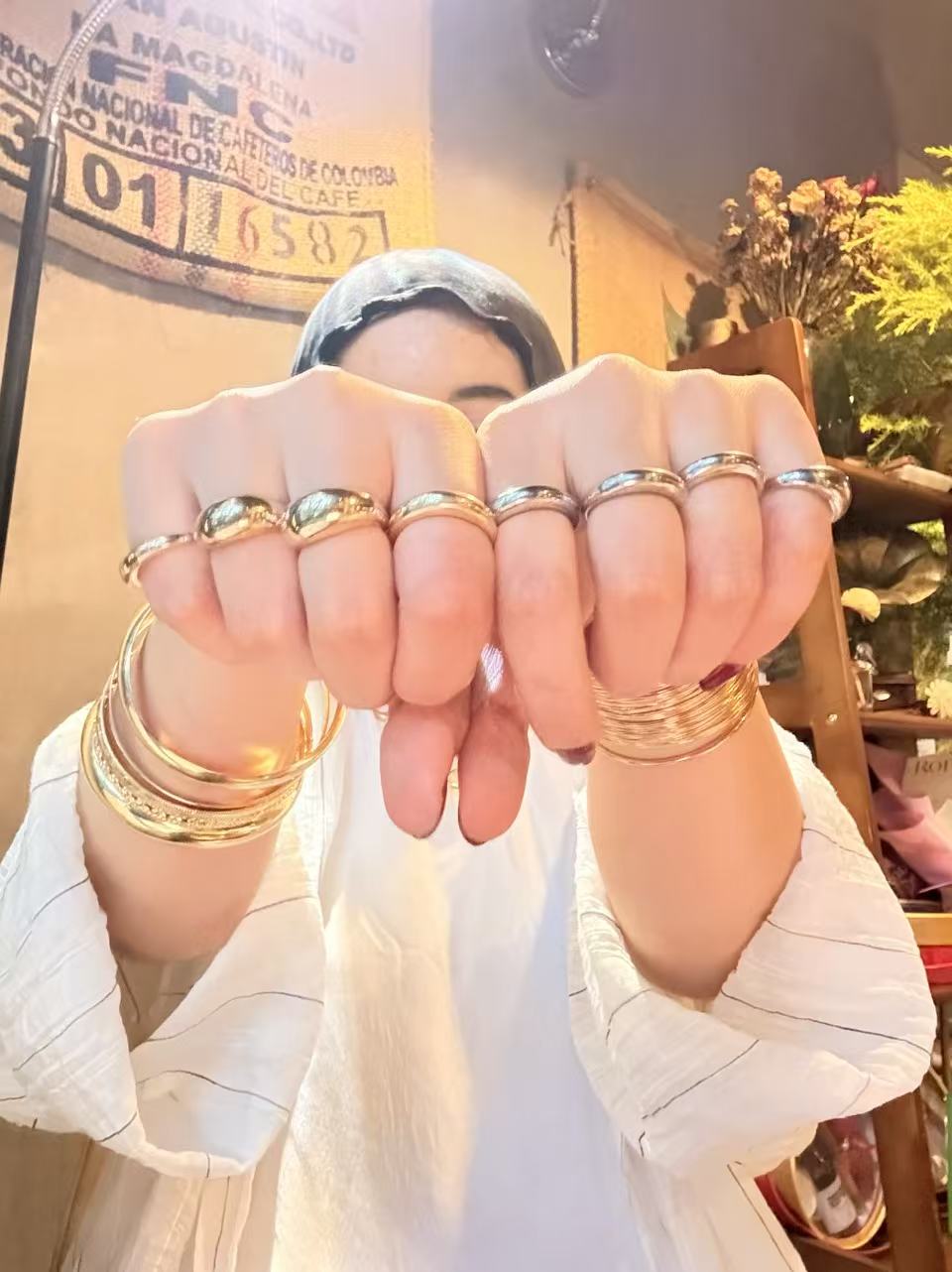 Silver & Gold Ring Set